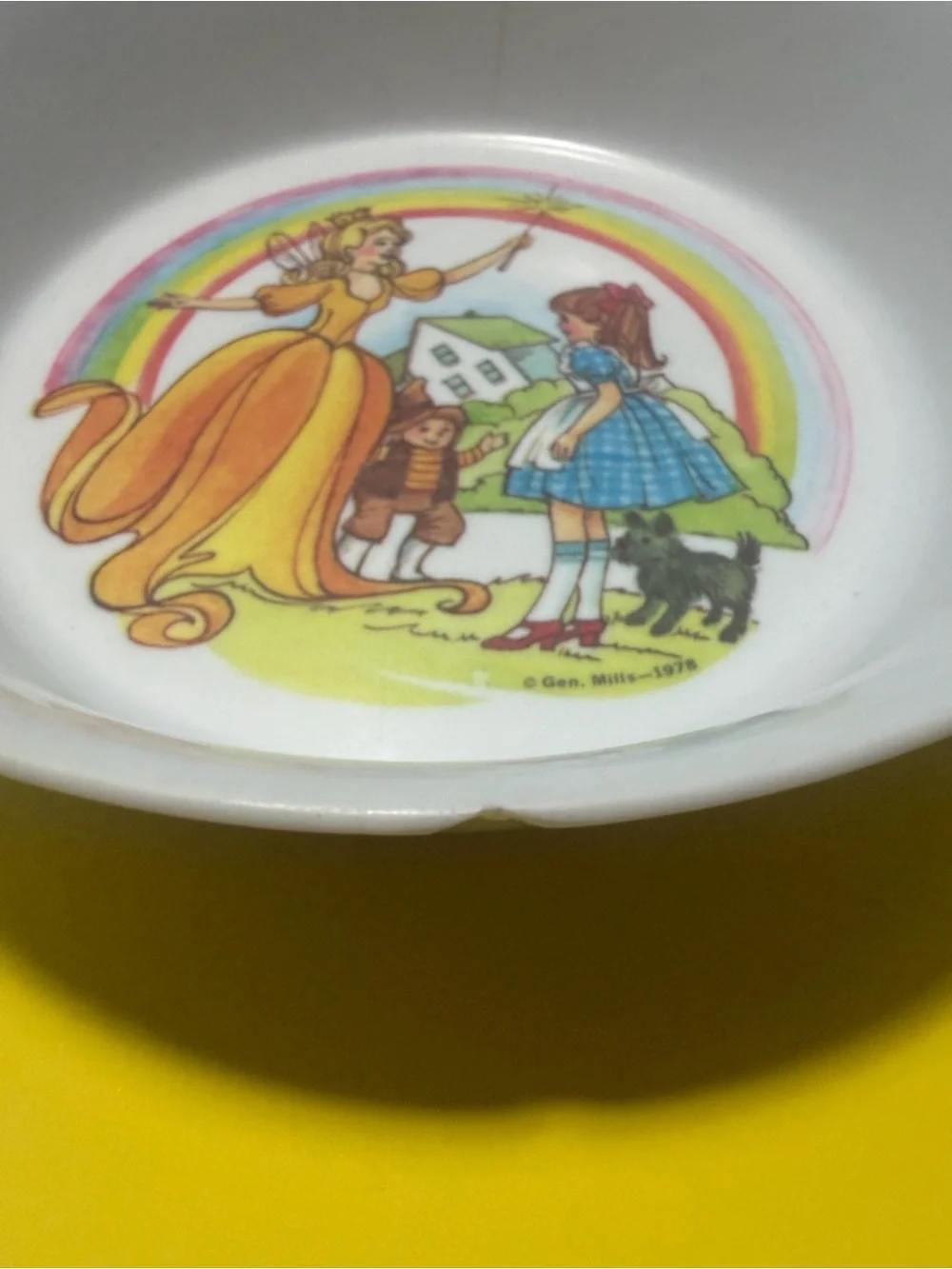Oneida Wizard of Oz 3pc Child Dish Set Plate & 2 Bowls White Multicolor